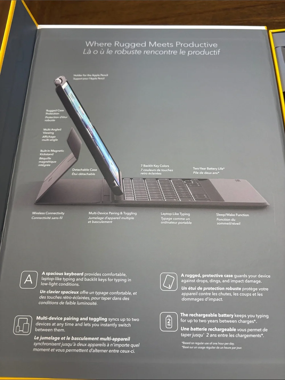 Apple Pencil & ZAGG Rugged Messenger for iPad Pro 10.5